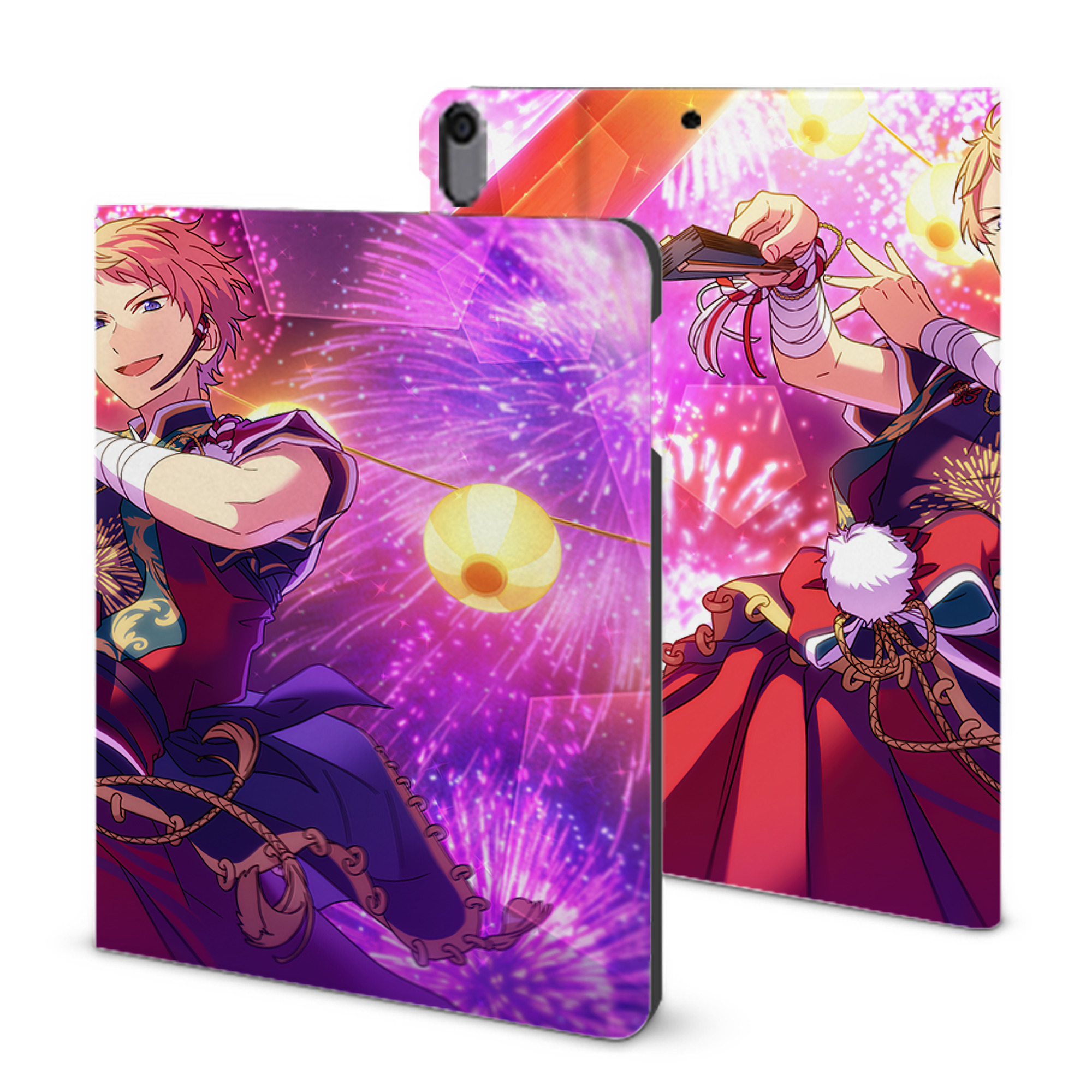 （画像用） あんさんぶるスターズ! Ensemble Stars IPad ケース ブック型 PUレザー TPU 耐衝撃 軽量 薄型 ペン収納なし 全面保護 IPad 各モデル対応